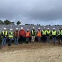 visite de chantier parc photovoltaïque de Palaja