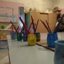 Les visites sont suivies d'un atelier peinture pour les enfants. ©LR