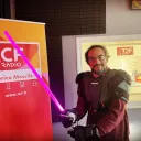 1er Championnat de France de sabre laser à Metz, avec Daniel Roy (co-fondateur Académie de la Force)