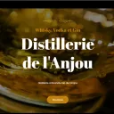 La Distillerie de l'Anjou, une micro-brasserie bio et qui utilise des produits locaux - Capture d'écran du site internet de la distillerie de l'Anjou