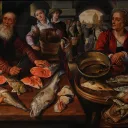 Marché aux poissons (J. beuckelaer, 1568) ©New York Metropolitan museum
