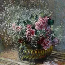 Roses et brouillard (Monet, 1878) ©Artvee