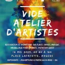 Vide-atelier d'artiste ce dimanche à Angers, Place Lafayette