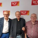 Philippe Lacoche au centre, avec Dominique Guiou et Bernard Leconte (photo RCF)