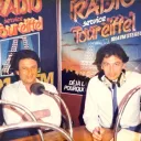 Michel Drucker en juin 1984 à Radio Services Tour Eiffel