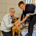 Notre jeune stagiaire, Alexandre, était à deux doigts d'adopter Echo.