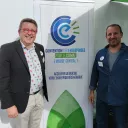 Deux des membres de la convention des Entreprises pour le Climat Massif central © Cédric Bonnefoy