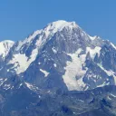 Le Mont-Blanc, vu depuis Tignes en 2018. ©Wikimédia