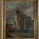 Le Château de Vernet, par Gustave Jouanneau. © Musée St Vic - St Amand Montrond.