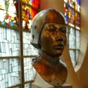 Portrait de Jeanne situé dans l'église Ste-Jeanne d'Arc de Rouen