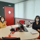2021 - Julie Rolland - Isabelle Fontaine (à gauche), naturopathe et Nadia Foisil (à droite) dans les studios de RCF Loir-et-Cher.
