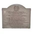 Plaque commémorative de l'histoire de l'enseignement en théologie protestante donné à Montpellier