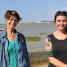 Valérie Gendreau et Marion Carl, guide conférencière au Vieux Chapus