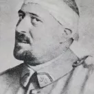 Photographie de Guillaume Apollinaire soldat au printemps 1916 après sa blessure à la tempe ©Wikimédia commons