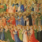 Les précurseurs du Christ avec les saints et les martyrs. Peinture de Fra Angelico, vers 1423-1424 ©Wikimédia commons