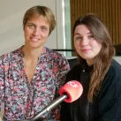 Angéline Ribadeau (à gauche) et Lou Segura - © RCF Lyon