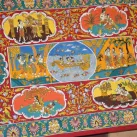 ® lesamisdasaniketan.fr/photos/ Scène mythologique kalamkari