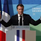 Emmanuel Macron présente sa stratégie pour la transition écologique, le 27/11/2018 au palais de l'Élysée, Paris © Ian LANGSDON / POOL / AFP