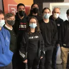 Les élèves et enseignants du Lycée Jean XXIII