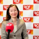 Laure Claire Reiller au micro de la Matinale RCF