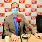 Frédéric Micheau au micro de la Matinale RCF