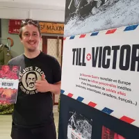 Clément Horvath, récompensé par le prix de la fondation Stéphane Bern pour son ouvrage ”Till Victory”. (Photo issue du Facebook officiel).