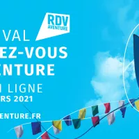 © 2021 - affiche de la 6ème édition du Festival Les Rendez-Vous de l'Aventure