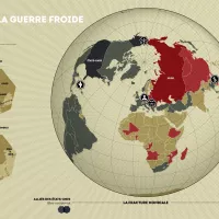 Les Arènes- Les divisions de la guerre froide, l'une des cartes de l'Atlas des frontières pour comprendre la complexité du monde contemporain. 