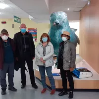 2021 - RCF Jura - Des membres du Comité de défense des hôpitaux publics de Dole se sont réunis à l'hôpital Louis-Pasteur