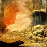 Démolition de l'église Saint Jean en Grâce à Paris pendant la révolution en 1800 / Hubert Robert, Musée Carnavalet