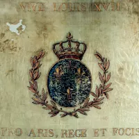 DR - drapeau de "monsieur Henri", conservé dans la famille de Guerry