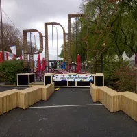 RCF - La place Seraucourt pendant le Printemps de Bourges 2019.