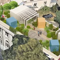 2021 Lycée Passy-Saint-Honoré de Paris - Illustration des terrasses végétalisées du site Molitor.