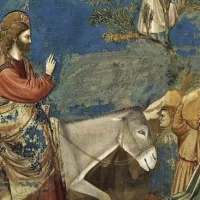 Wikimedia Commons -  Fresque de Giotto représentant l'entrée de Jésus-Christ dans Jérusalem.