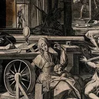 Wikipedia- Saint Paul chez Aquila et Priscille (gravure de Johan Sadeler d'après Joos van Winghe, Wellcome Collection, Londres).