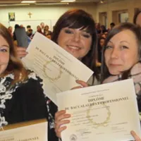 2018 Lycée Sainte-Bernadette de Jeumont - Des bachelières professionnelles heureuses d'avoir décroché leur diplôme.