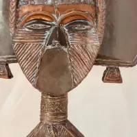 Statut africaine au musée d'art africain des spiritain d'Allex /Thierry Lyonnet