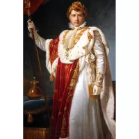 L'Empereur Napoléon 1er en costume de sacre, huile sur toile, 1805, par François Gérard