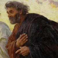 Wikimedia Commons - Eugène Burnand, Pierre et Jean courant au tombeau