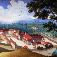 L'abbaye de Port-Royal-des-Champs en 1710 par Madeleine Boullogne © Getty / DE AGOSTINI PICTURE LIBRARY