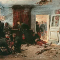 « Bazeilles : les dernières cartouches » Tableau par Alphonse-Marie-Adolphe de Neuville.