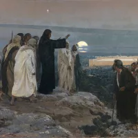 Jésus entrant à Jérusalem/ Flevit super illam (Il pleura sur elle) par Enrique Simonet, 1892/©Wikimedia nommons