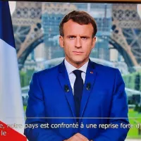 Le Président Emmanuel Macron, le 12 juillet à la télévision. ©RCF Haute-Savoie