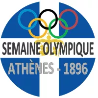 Anneaux olympiques et drapeau royaume de Grèce/wikicommons