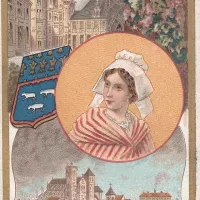 Ancienne publicité sur le Berry datée de 1910. "Ancienne province française". Auteur inconnu. 