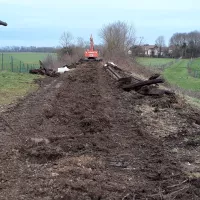 2021 - RCF Jura - Le chantier de la Voie Grévy doit durer jusqu'à octobre 2021. Ici route de Choisey à Villette-lès-Dole