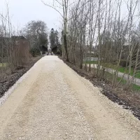 2021 - RCF Jura - La voie Grévy en cours de chantier avant le pont qui enjambe le Doubs à Dole
