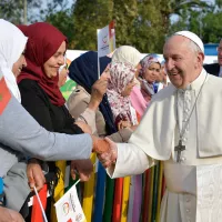 31 mars 2019 : Visite privée du Pape François au centre rural des services sociaux de Témara, ville située au sud de l’agglomération de Rabat, Maroc. / ©VaticanMedia-Foto/CPP/CIRIC