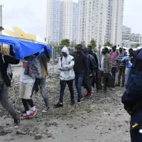l'évacuation des migrants porte de la Chapelle - BERTRAND GUAY 