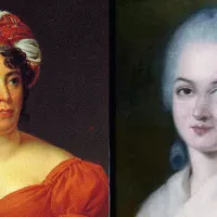 Wikimédia commons - Madame de Staël (à gauche) et Olympe de Gouges